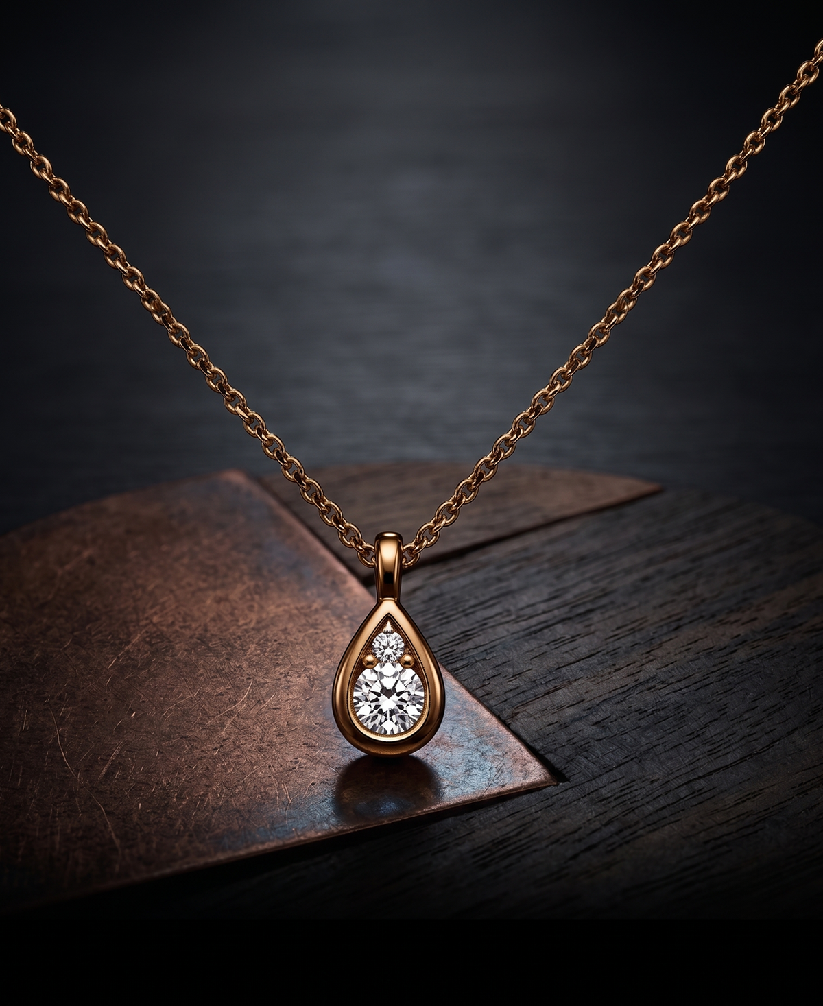 Luminous Teardrop Pendant
