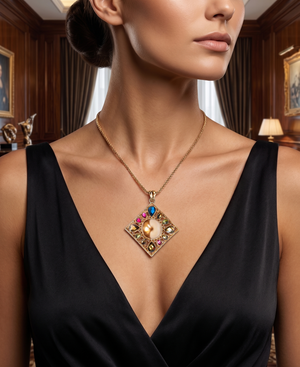 Mosaic Pearl Pendant