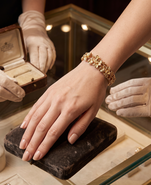Golden Blossom Bangle